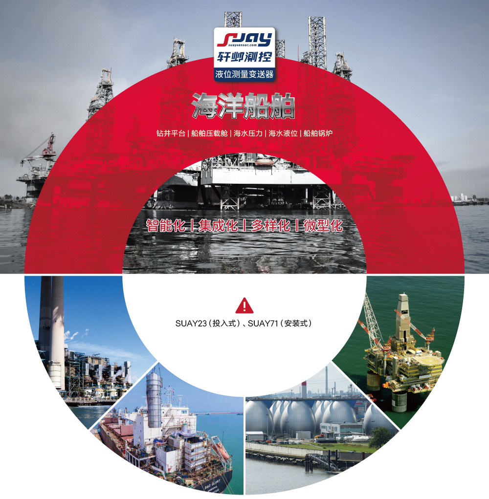 海洋船舶（鉆井平臺、船舶壓載艙、海水壓力、海水液位、船舶鍋爐